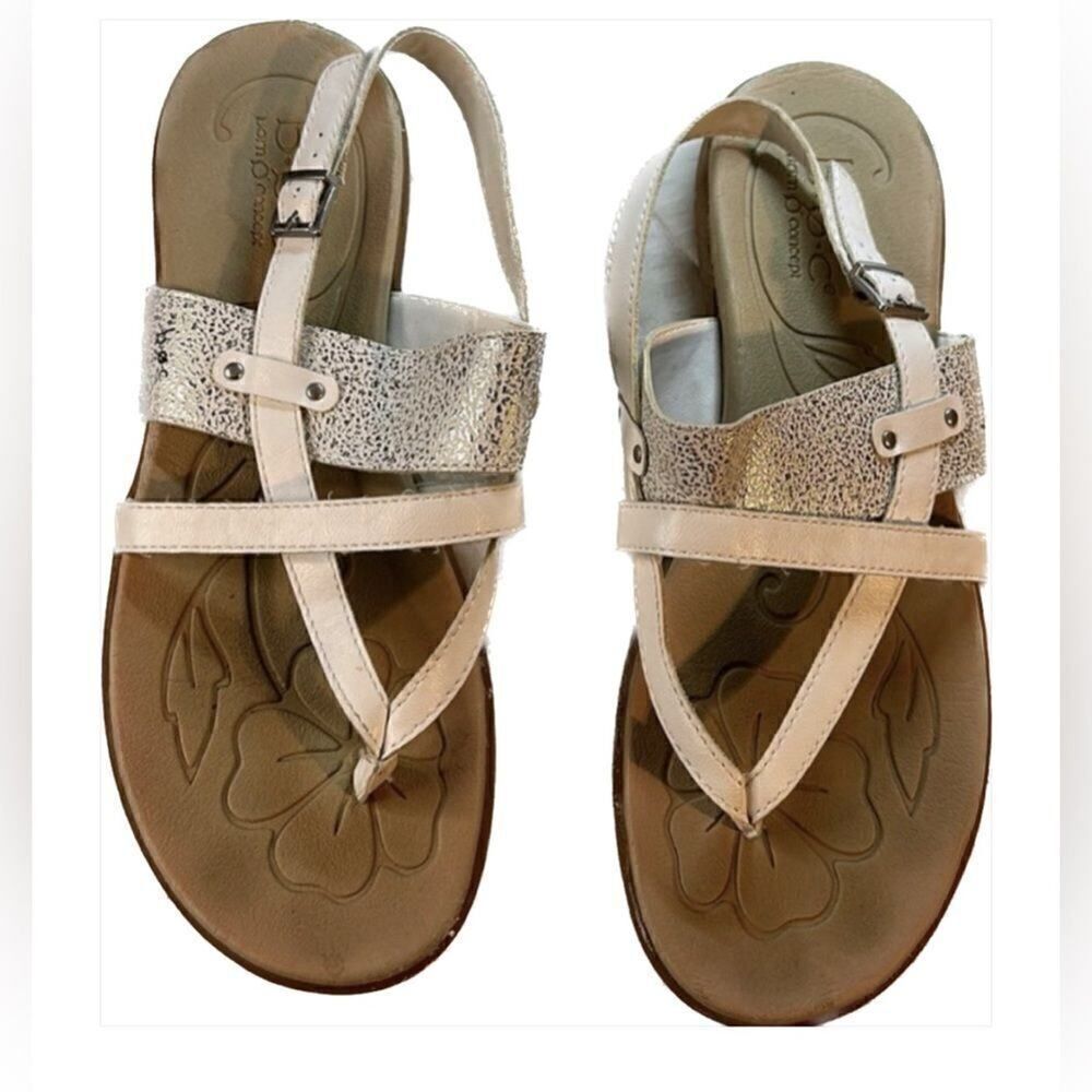 B.O.C. Born White 11 Silver Slingback Sandals